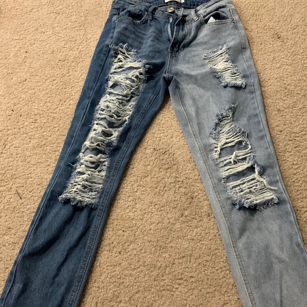 Rue21 half dyed jeans